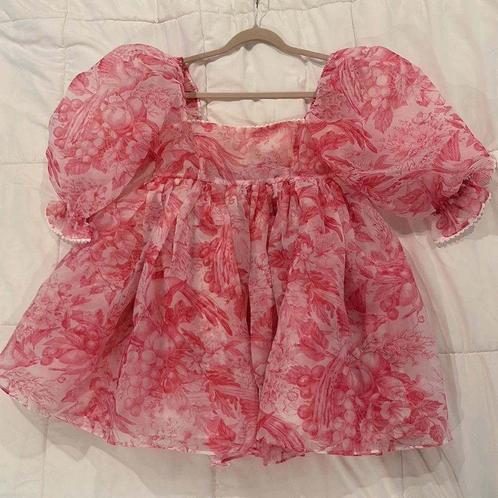 Selkie Pink Floral Long Sleeve Dress - Picture 3 of 8